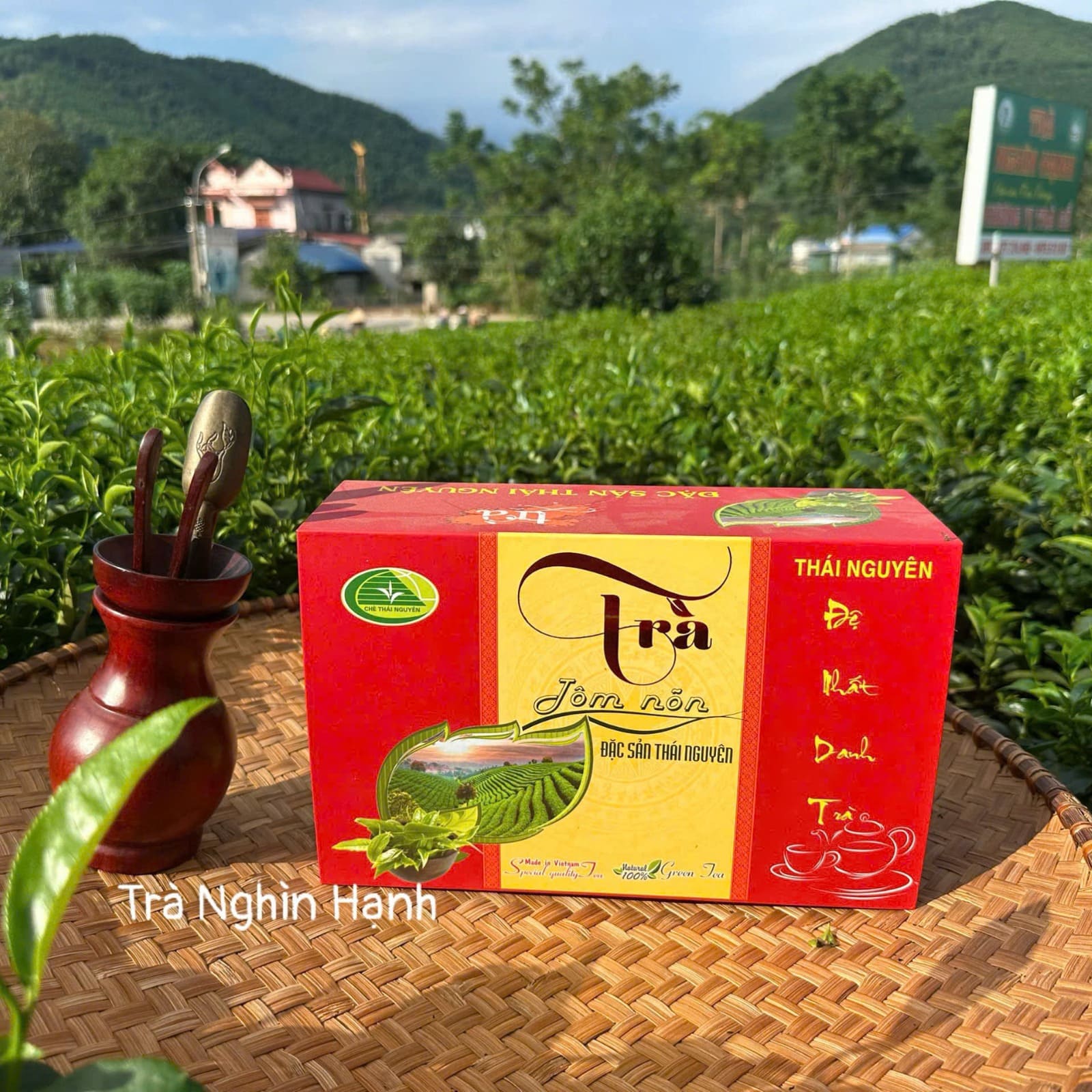 Hero Shot Trà Tôm Nõn Thái Nguyên - Nông Trại Trà Nghìn Hạnh